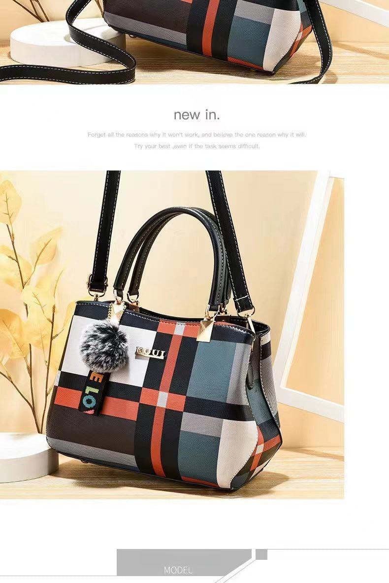 Plaid Handbag Shoulder Bag Crossbody Bag bags