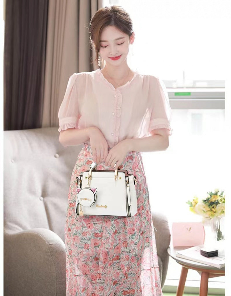 Versatile Women's Textured Handbag Crossbody Shoulder Bag bags