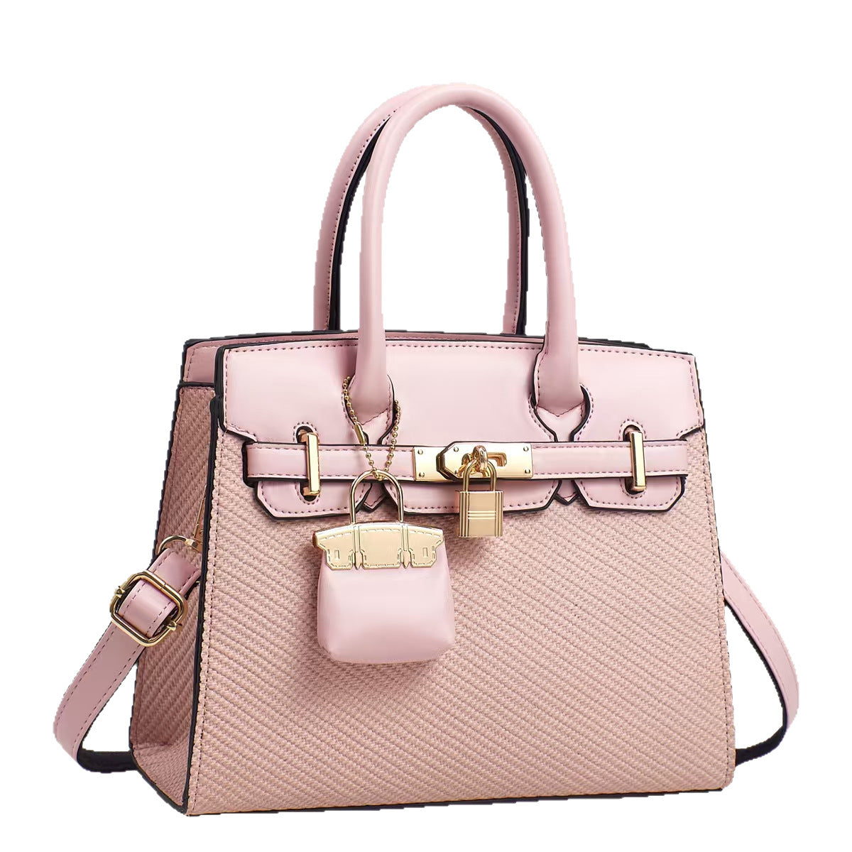 Solid Color Commuting Crossbody Handbag