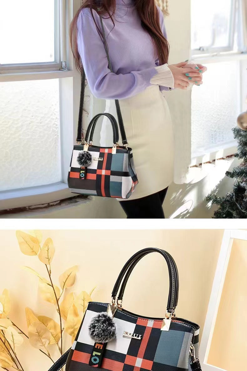 Plaid Handbag Shoulder Bag Crossbody Bag bags